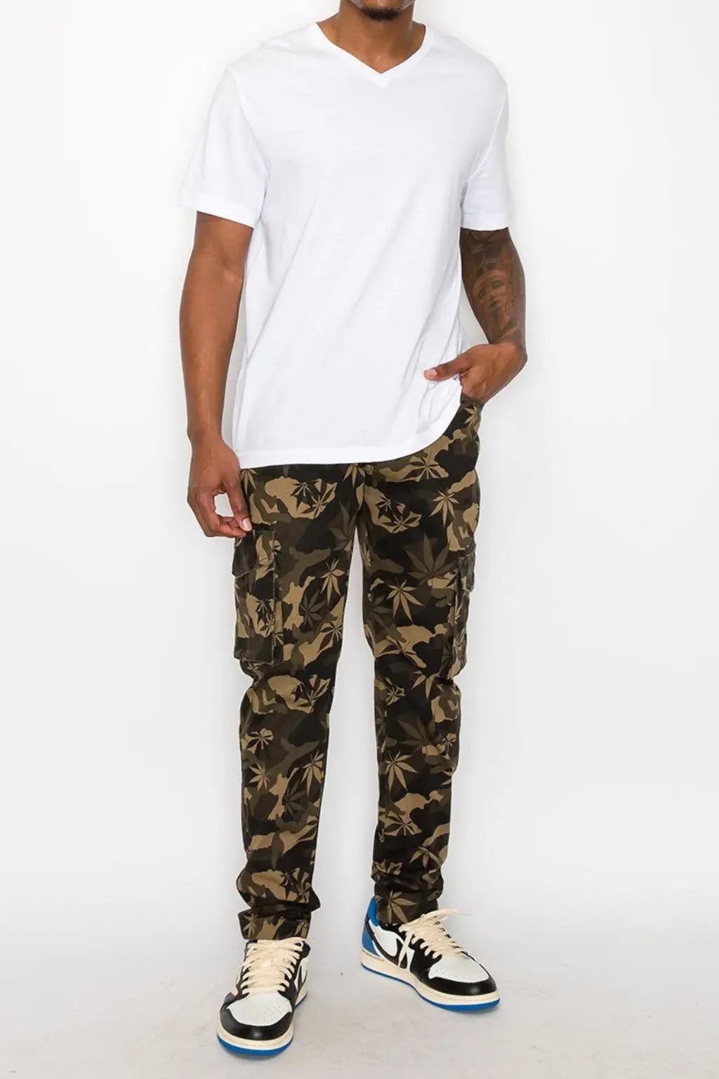 Stitch Relaxed Camo cotton cargo pants - Epicplacess
