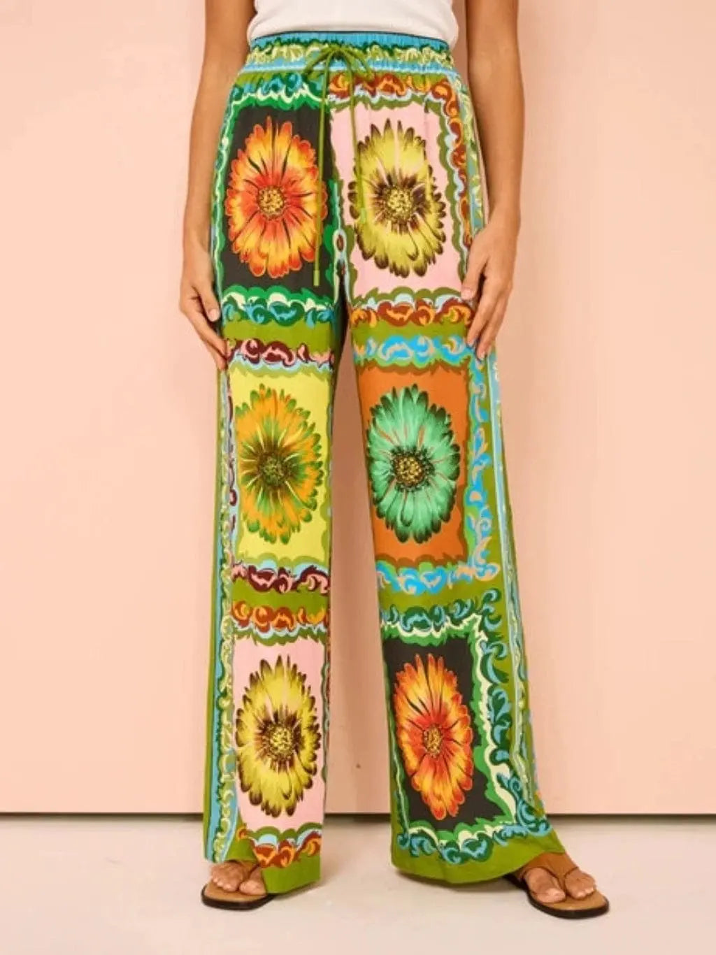 Stylish Green Print Pants Set - Epicplacess