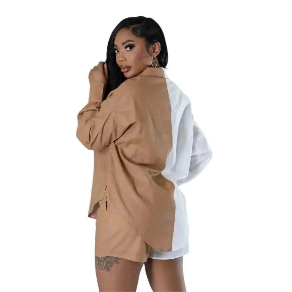 By The West Side Gauze Short Set - Green - Epicplacess
