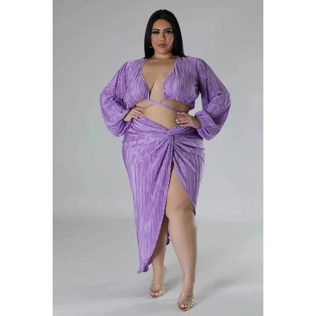Yeah Night Out Bae Skirt Set-Green - Epicplacess