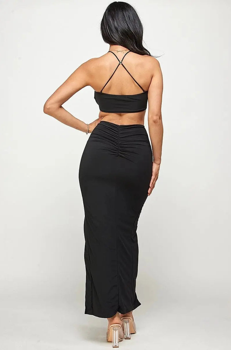 Double Clarissa Skirt Set -Blue SKIRT Epicplacess