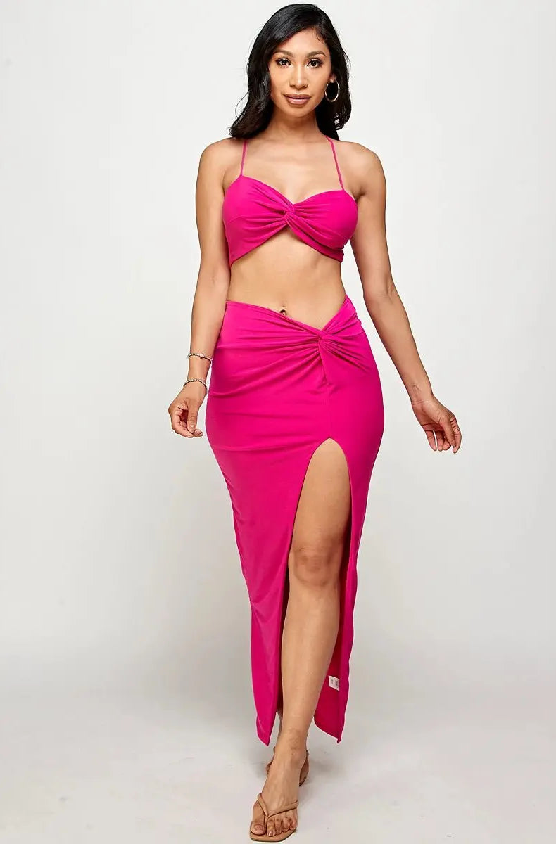 Double Clarissa Skirt Set -Blue SKIRT Epicplacess