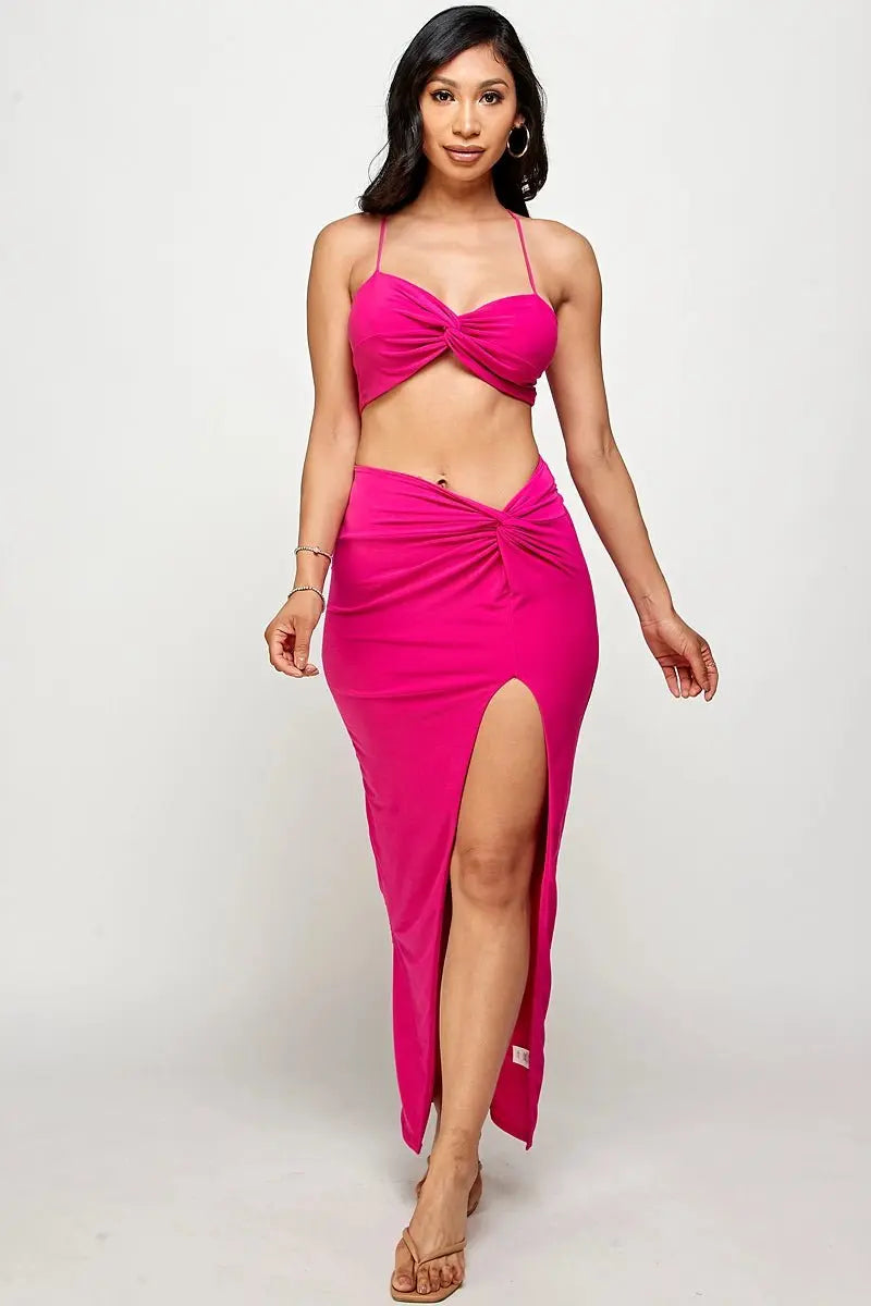 Double Clarissa Skirt Set -Blue - Epicplacess