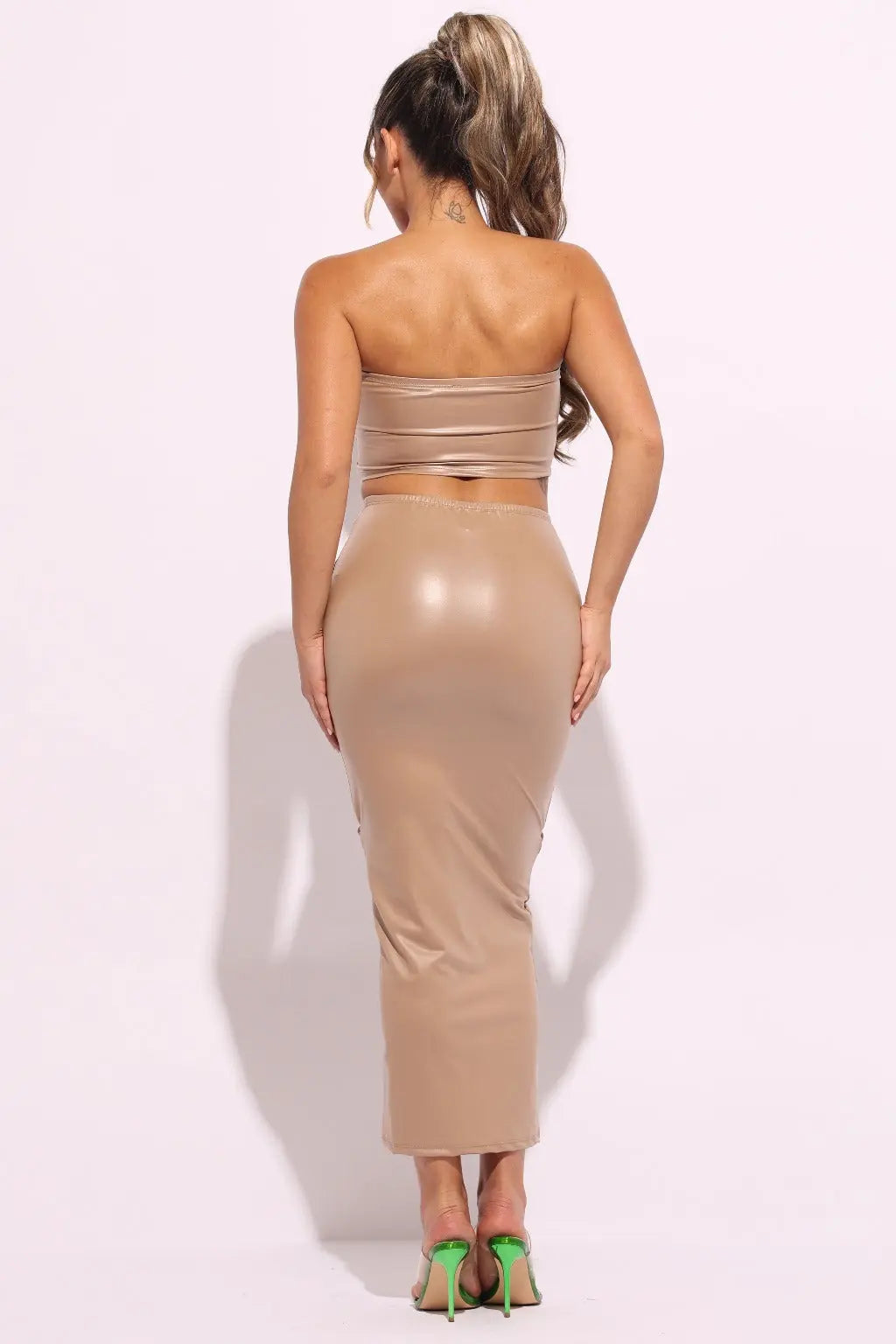 Lace Up Views Maxi Skirt Set - Epicplacess