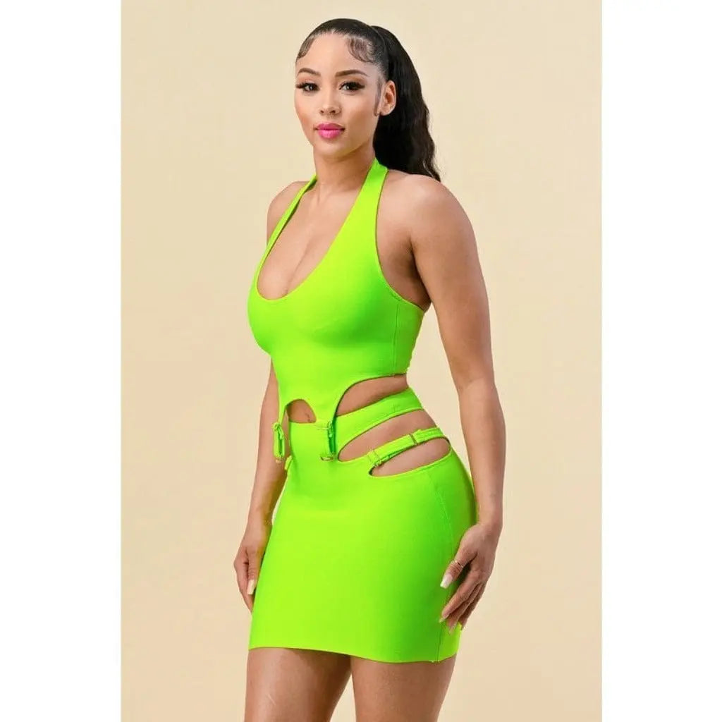 Missing Bae I'm Glowing Skirt Set - Brown - Epicplacess