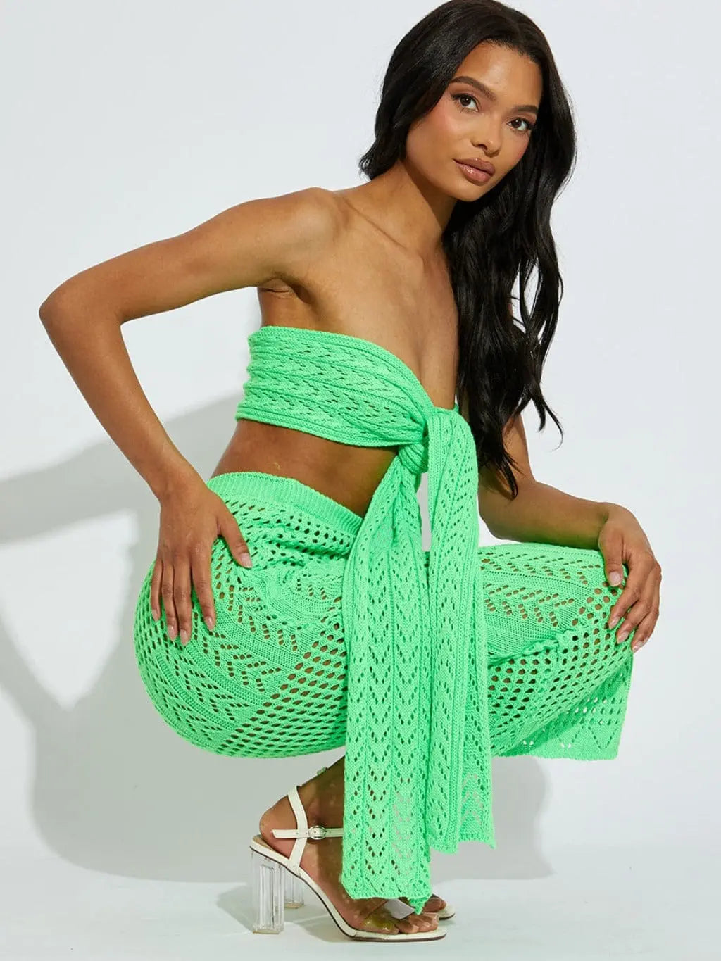 Knock knock Wynona Maxi Skirt Set-Green - Epicplacess