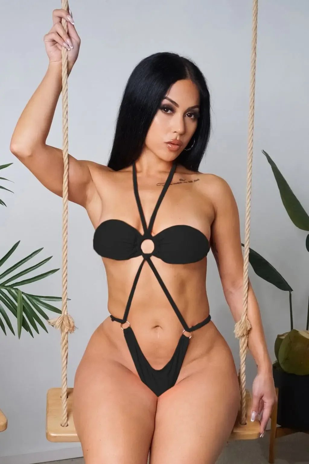 Nami Swimsuit Limits One Piece Black - Epicplacess