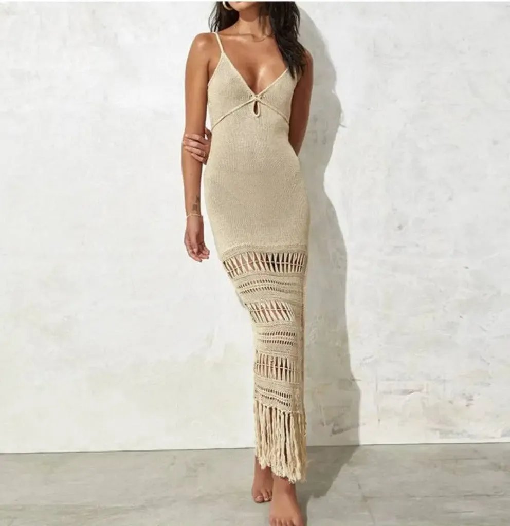 Tassel cover-up outfit view - Epicplacess