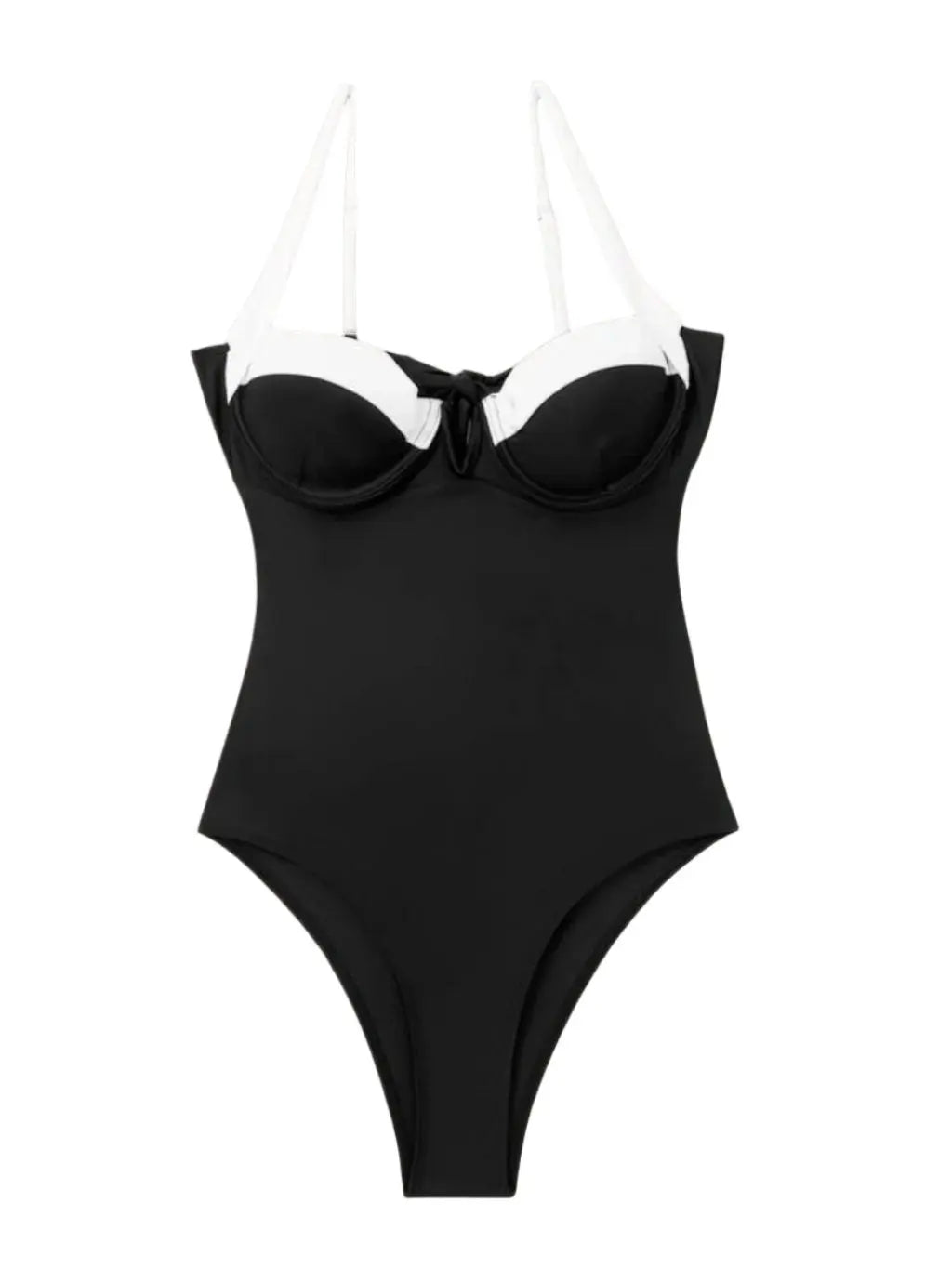 Classic Contrst One Piece Swimsuits - Epicplacess