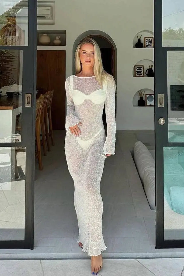 Muna Summer Knitted Cover Up Swimwear Epicplacess