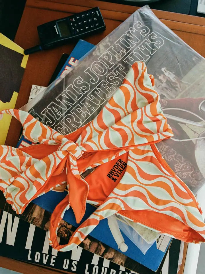 Demi Bottoms Retro Recycled Bikini Bottoms - Epicplacess