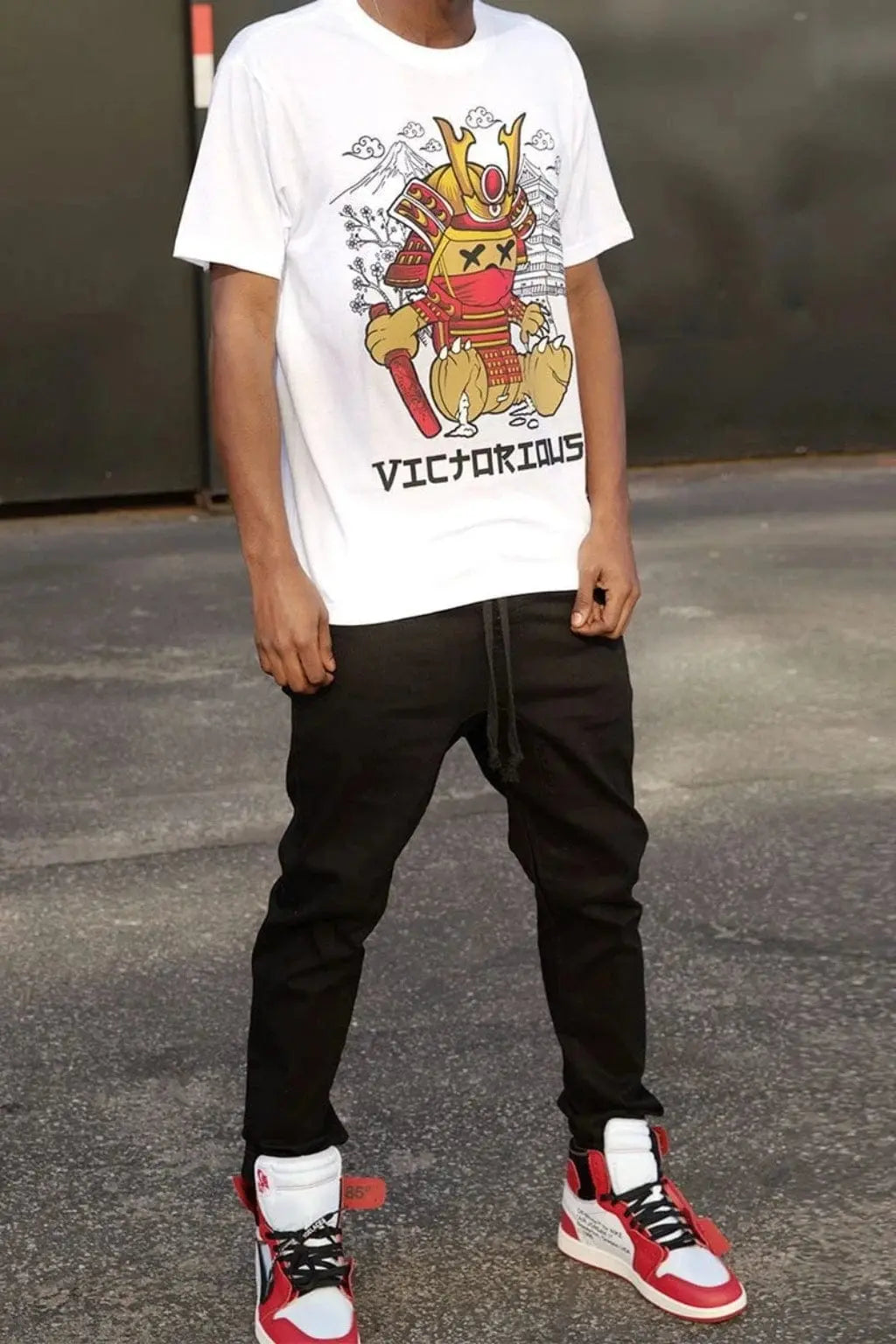 Samurai Bear Short Sleeve Tee - Black - Epicplacess