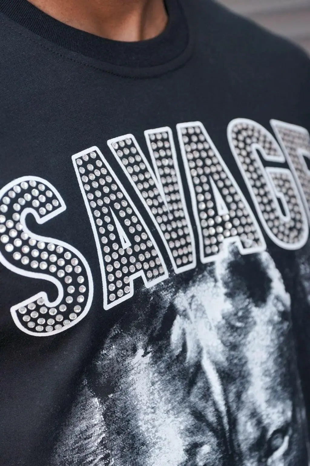 Savage Paradise Short Sleeve Tee -Black - Epicplacess