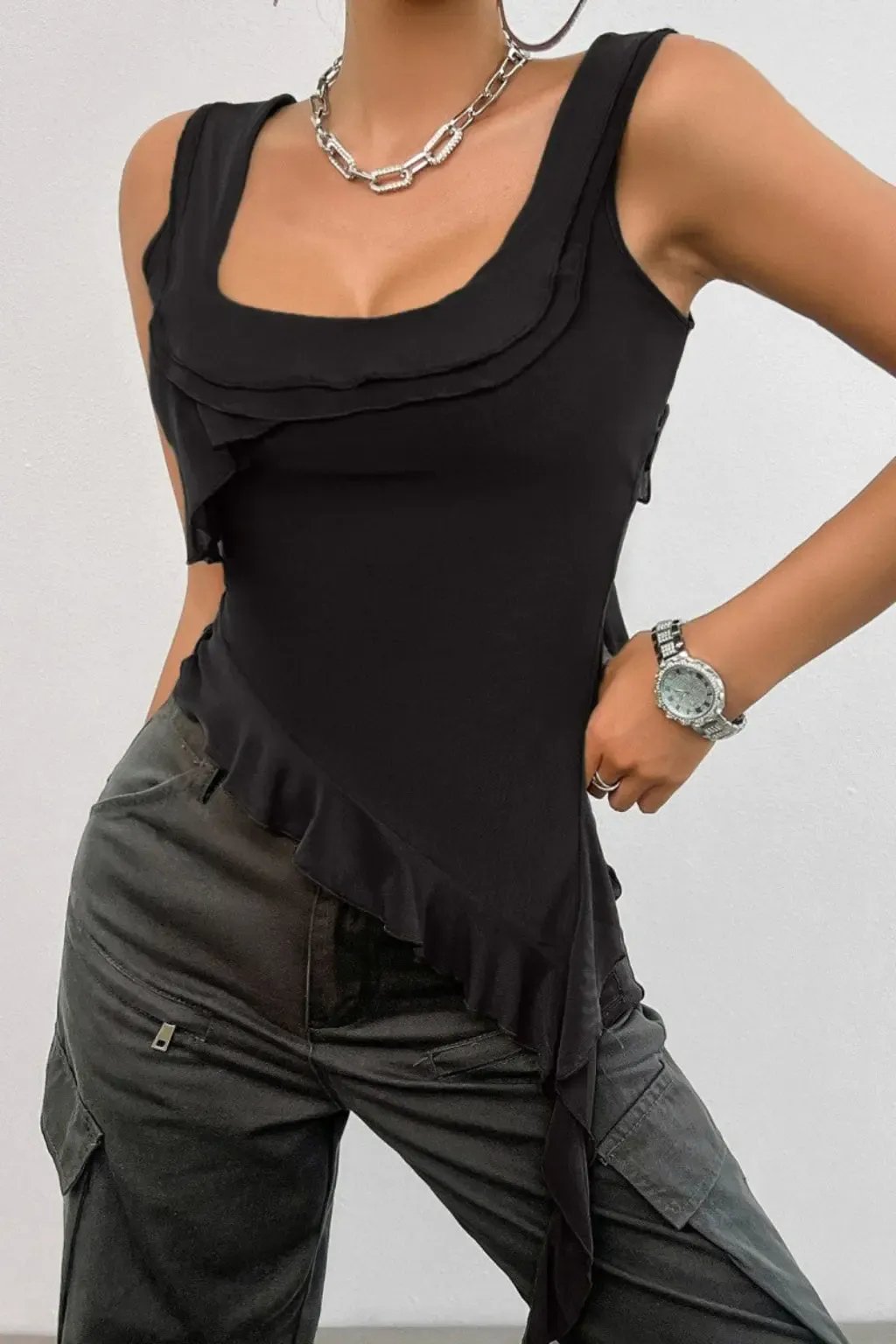 Ribbed sleeveless top detail - Epicplacess