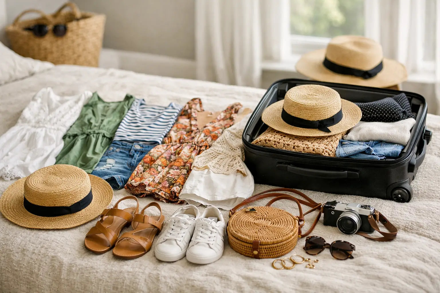 Vacation Outfit Packing Example for 7 Stylish Days