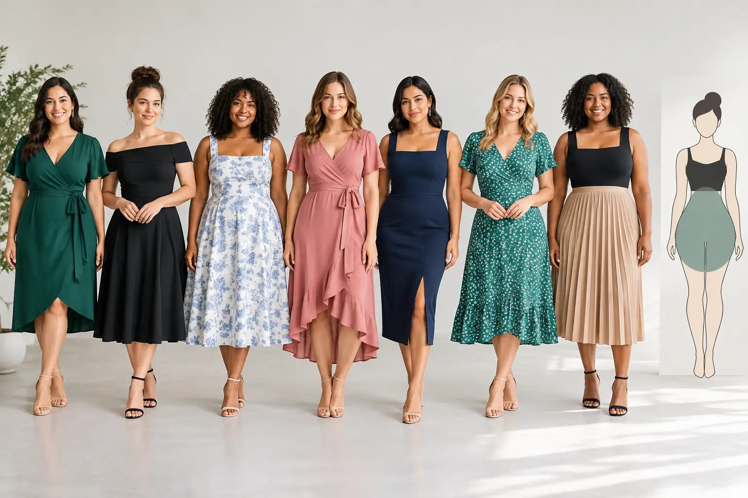Which Dresses Flatter Pear Shapes? 8 Best Fits