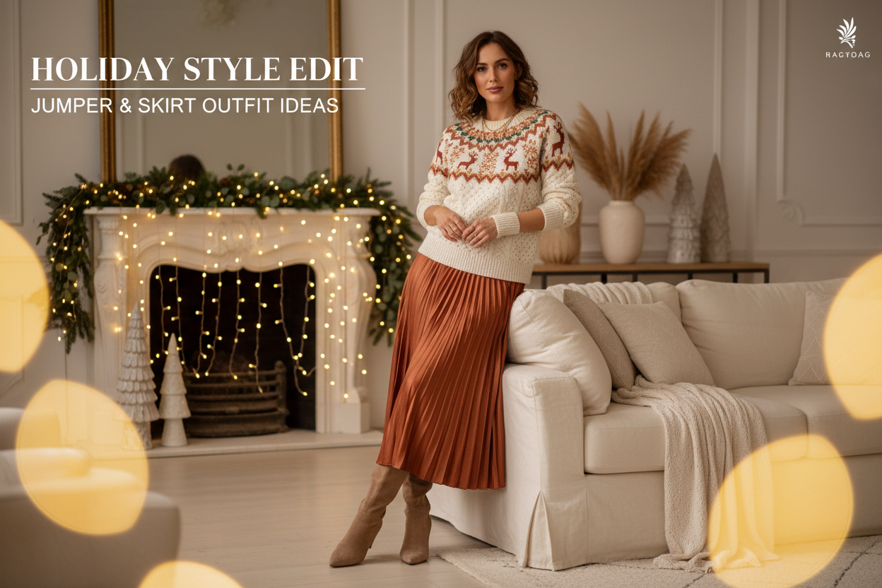 Christmas Jumper & Skirt Outfit Ideas