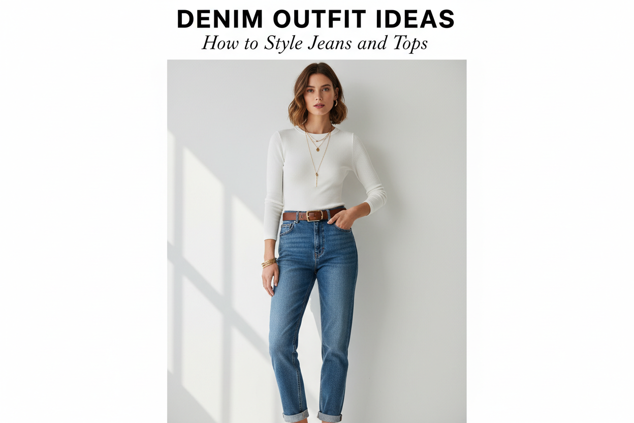 Denim Outfit Ideas: How to Style Jeans and Tops