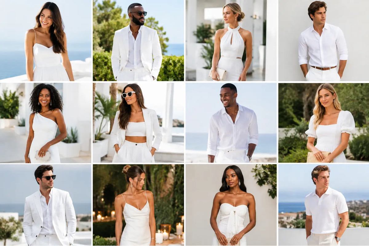12 White Party Outfit Examples That Photograph Well