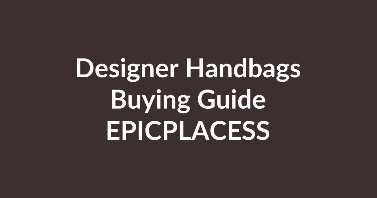 Women's designer handbags buying guide by Epicplacess
