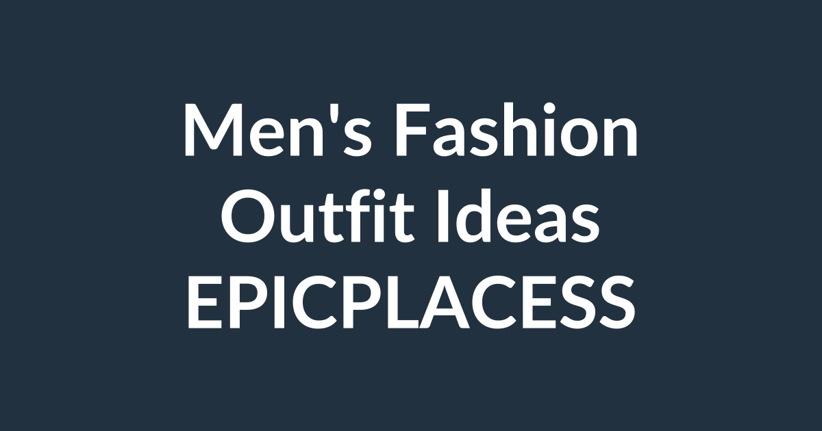 Men's fashion outfit ideas with denim shirts and streetwear by Epicplacess