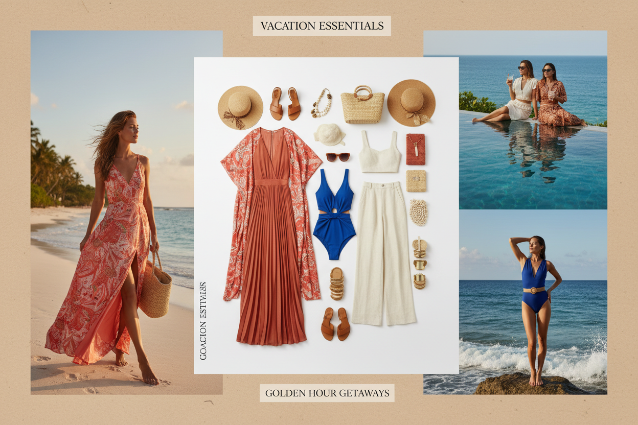 Vacation Outfit Ideas: Resort Wear, Swimwear and Maxi Dresses