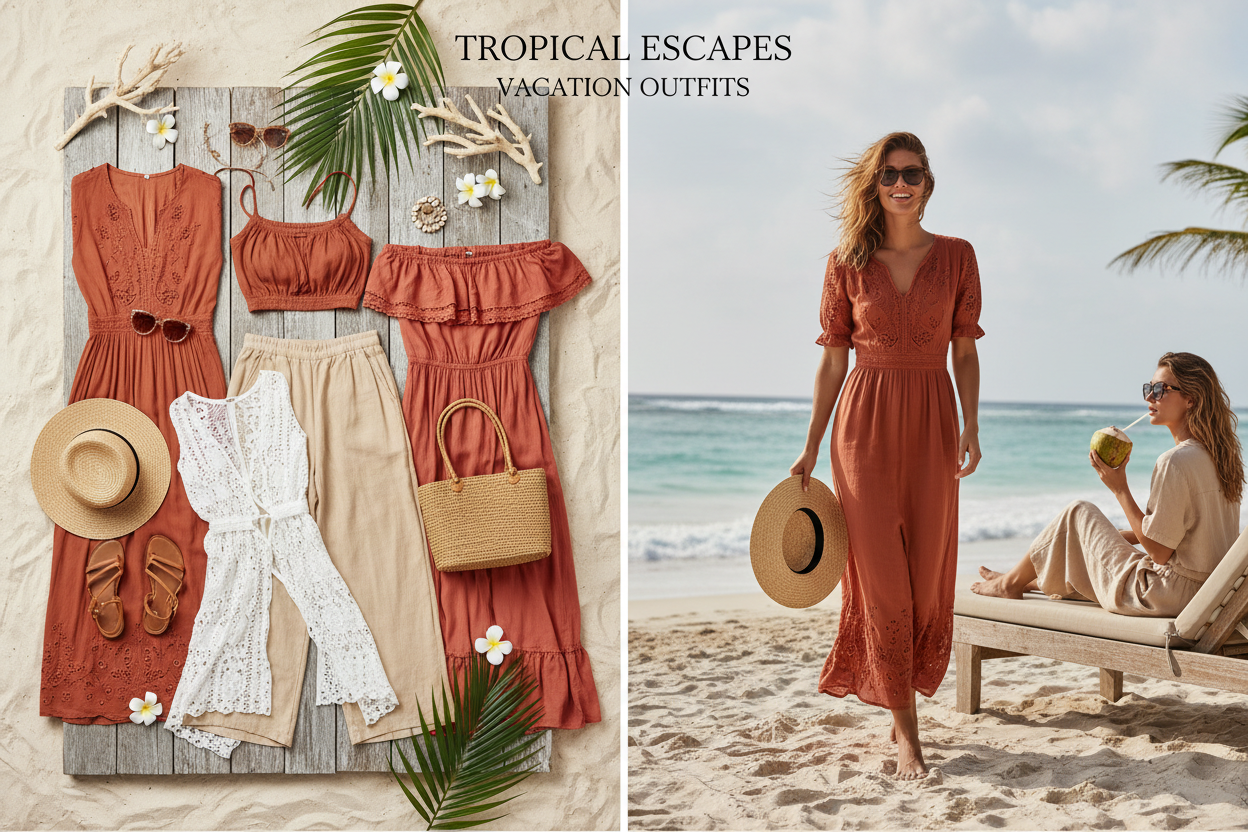 Vacation Outfits for Women: Dresses, Sets and Resort Looks