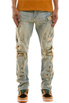 X-Pattern Distressed Skinny Jeans - - Epicplacess