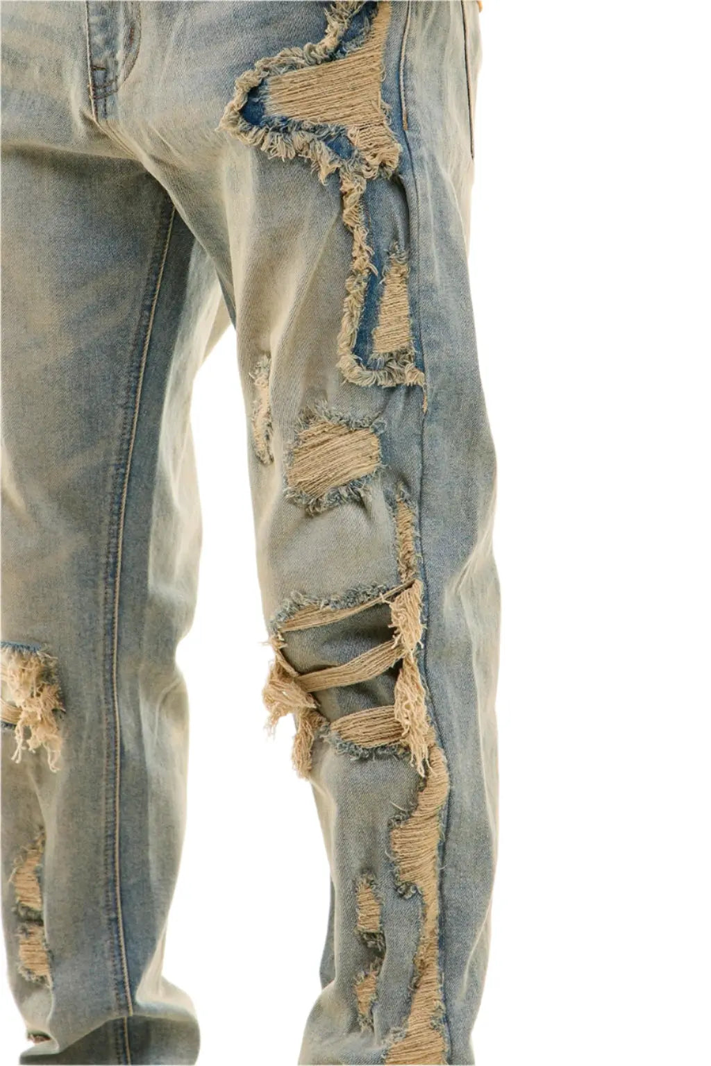 X-Pattern Distressed Skinny Jeans - - Epicplacess