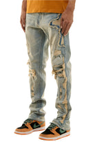 X-Pattern Distressed Skinny Jeans - - Epicplacess