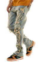 X-Pattern Distressed Skinny Jeans - - Epicplacess