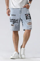 Baggy It Distressed Raw Hem Slim Denim Shorts - Epicplacess