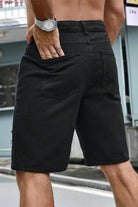 Baggy It Distressed Raw Hem Slim Denim Shorts - Epicplacess