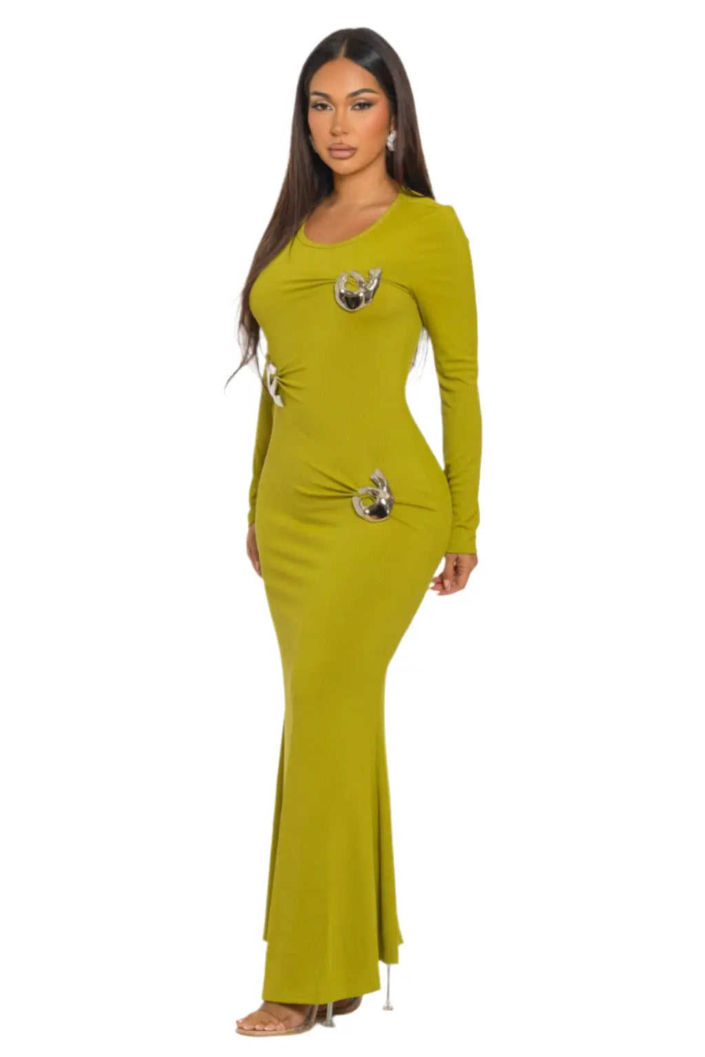Sia Knit Hardware Maxi Dress - Epicplacess