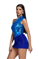Slant Out With Rosette Mini Skirts - Epicplacess
