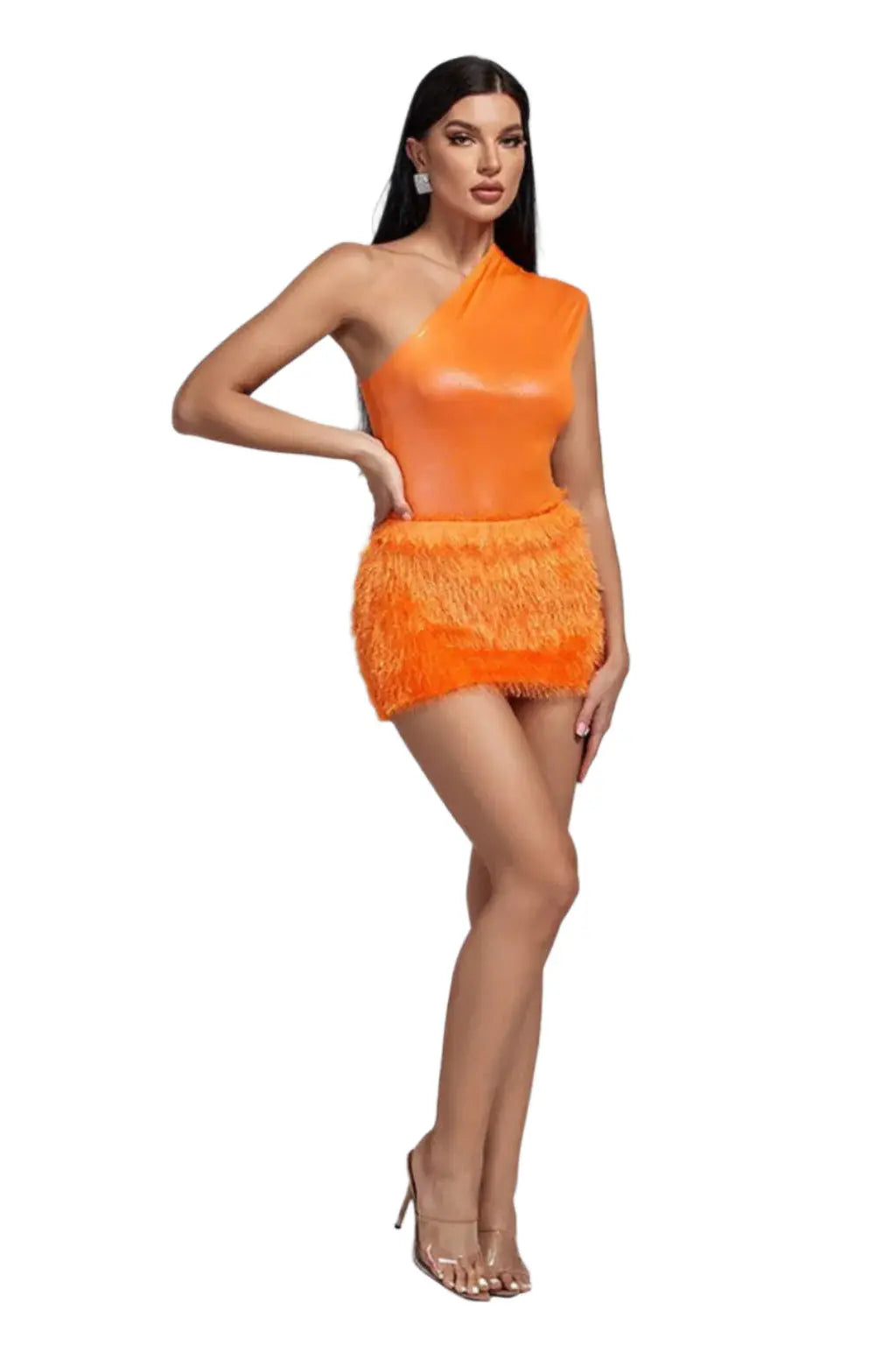 Slant Out With Rosette Mini Skirts - Epicplacess