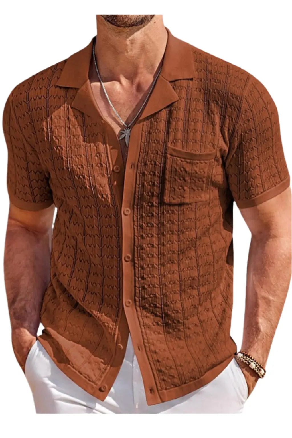 Hard Cuban Collar Button Down Shirt - Epicplacess