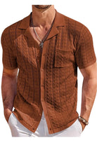 Hard Cuban Collar Button Down Shirt - Epicplacess