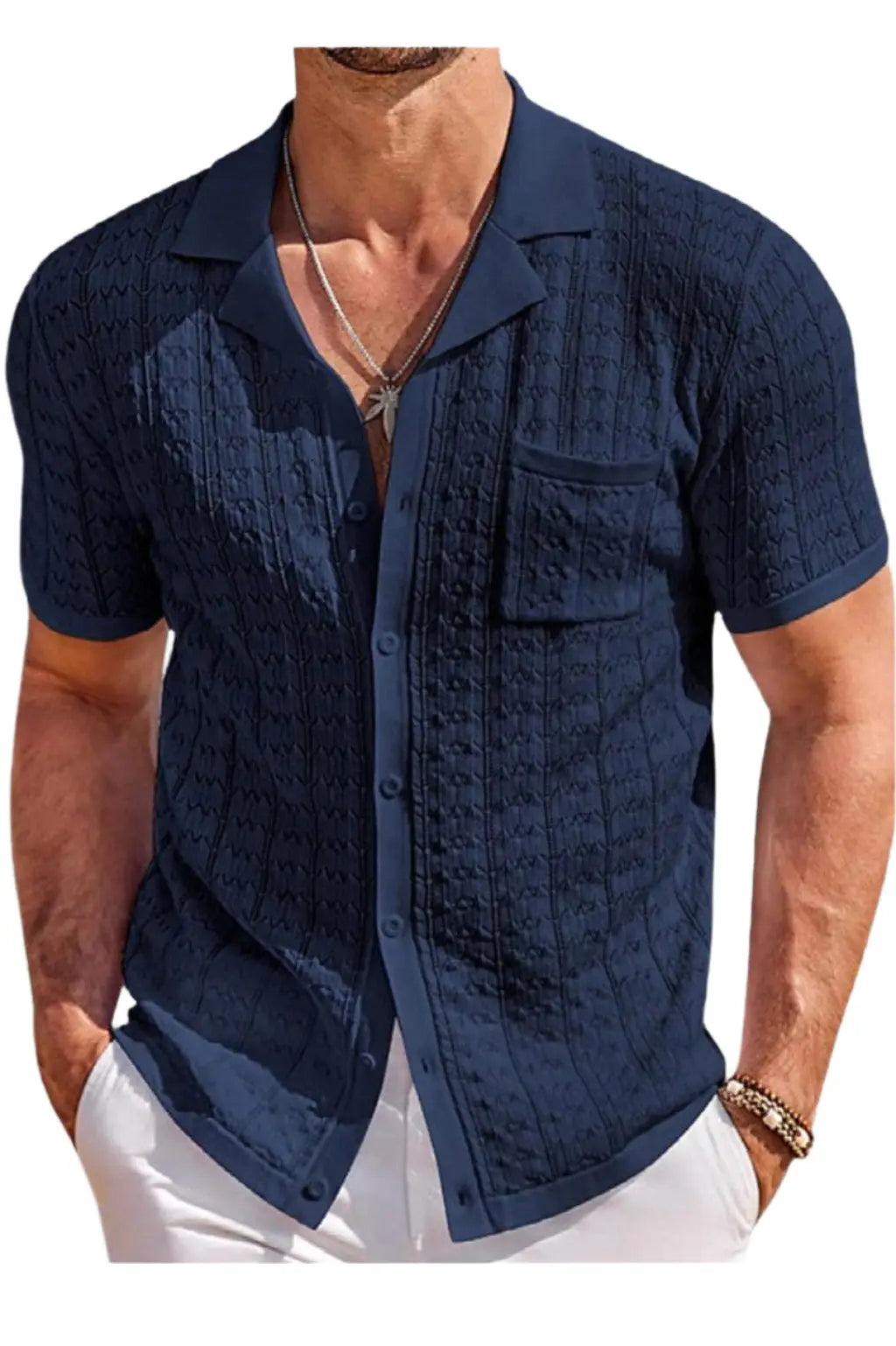 Hard Cuban Collar Button Down Shirt - Epicplacess
