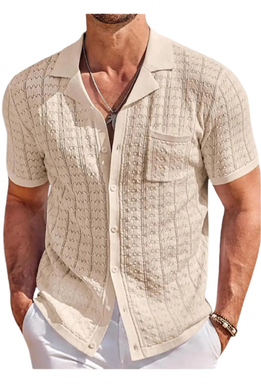 Hard Cuban Collar Button Down Shirt - Epicplacess