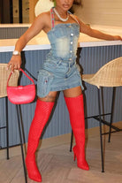 Cassie Denim Mini Skirts Set - Epicplacess