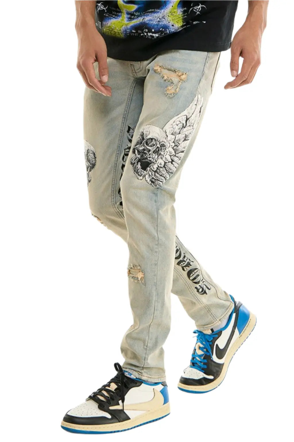 Hardy Stacked Skinny Multi Tattoo Jeans - Epicplacess