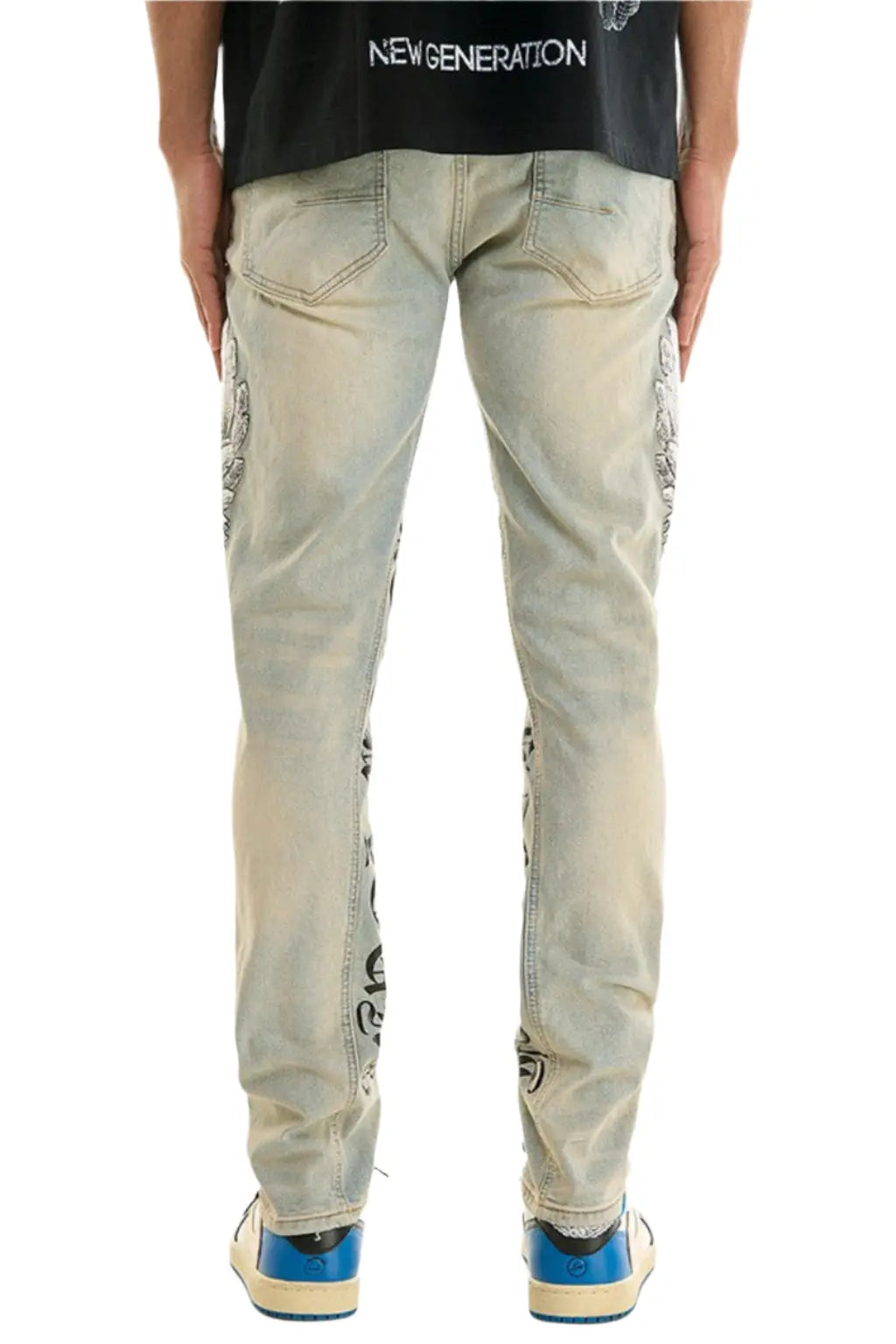 Hardy Stacked Skinny Multi Tattoo Jeans - Epicplacess