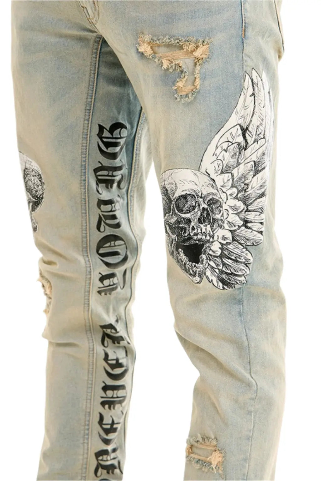 Hardy Stacked Skinny Multi Tattoo Jeans - Epicplacess