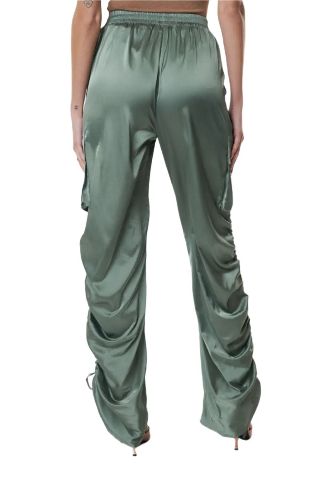 Smoke Show Satin Cargo Pants - Epicplacess