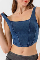Denim crop top - Epicplacess