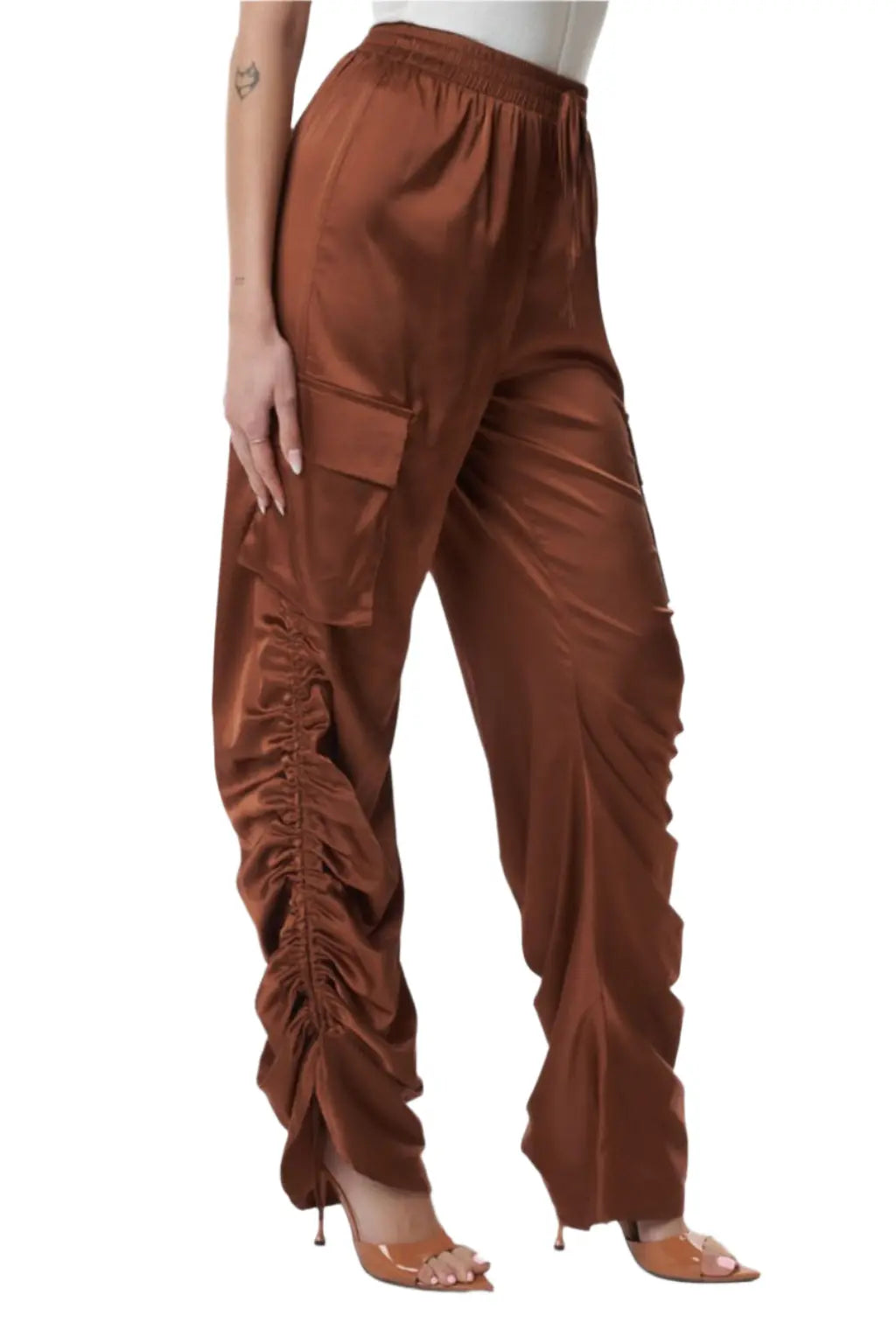 Smoke Show Satin Cargo Pants - Epicplacess