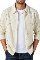 Ivory floral lace button shirt - Epicplacess