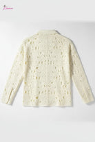 Floral lace shirt front view - Epicplacess