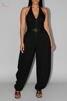 Halter jumpsuit outfit view - Epicplacess